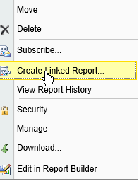 Create Linked Report
