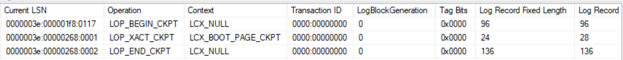 empty tempdb transaction log